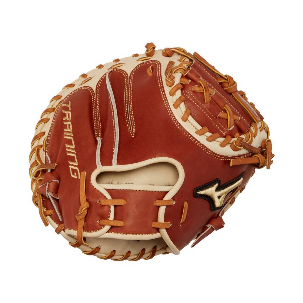 Mens Mizuno Pro Select Training 31" Baseball Catchers Mitt Brown Philippines (KSERJC581)